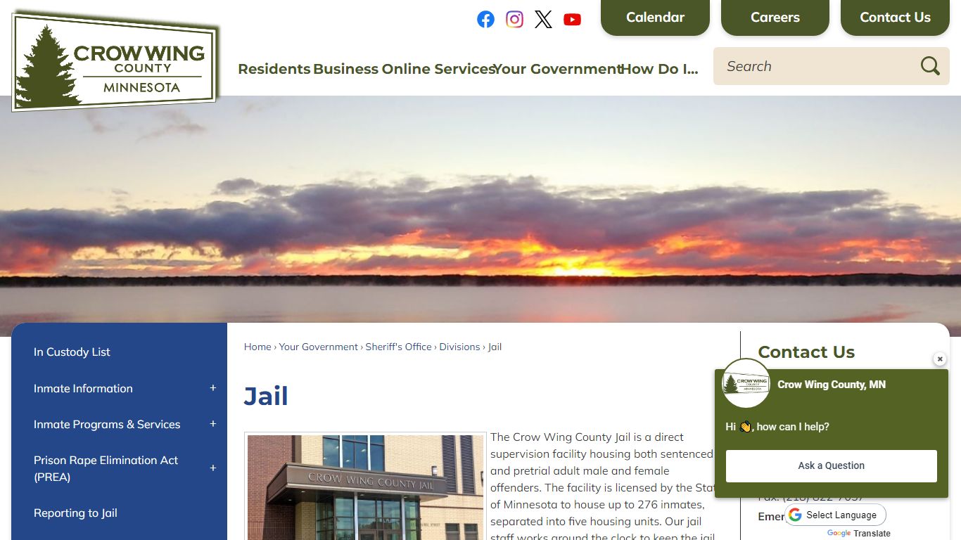 Jail | Crow Wing County, MN - Official Website